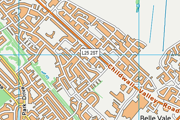 L25 2ST map - OS VectorMap District (Ordnance Survey)