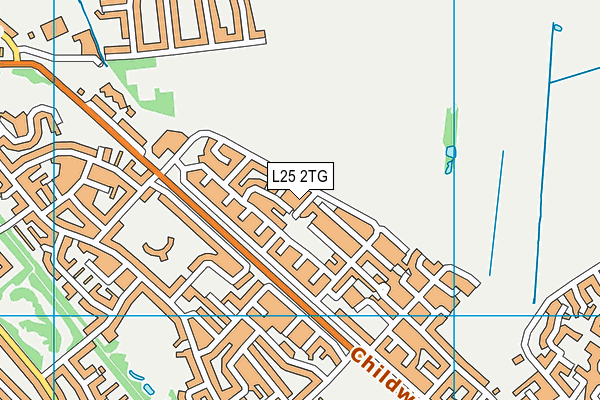 L25 2TG map - OS VectorMap District (Ordnance Survey)