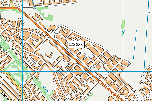 L25 2XX map - OS VectorMap District (Ordnance Survey)