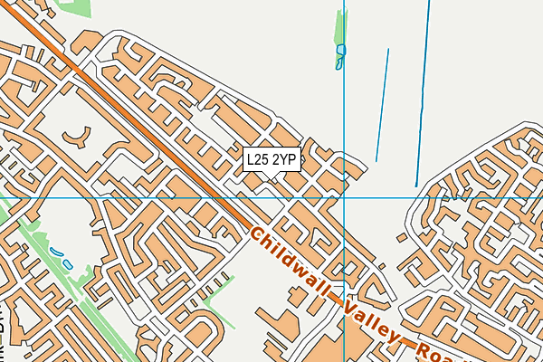 L25 2YP map - OS VectorMap District (Ordnance Survey)