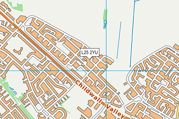 L25 2YU map - OS VectorMap District (Ordnance Survey)
