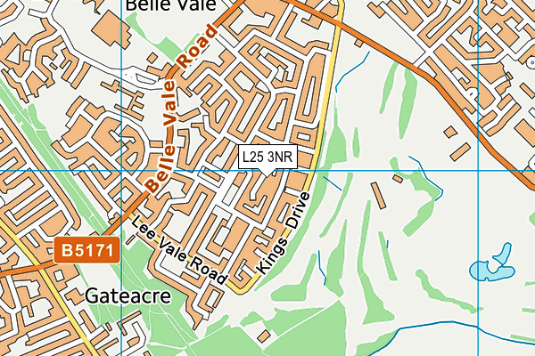 L25 3NR map - OS VectorMap District (Ordnance Survey)