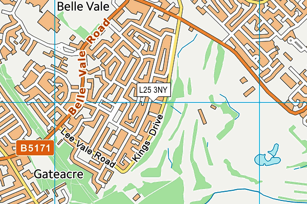 L25 3NY map - OS VectorMap District (Ordnance Survey)