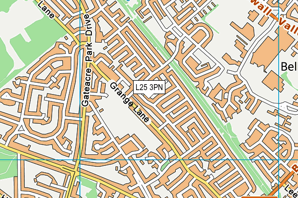 L25 3PN map - OS VectorMap District (Ordnance Survey)