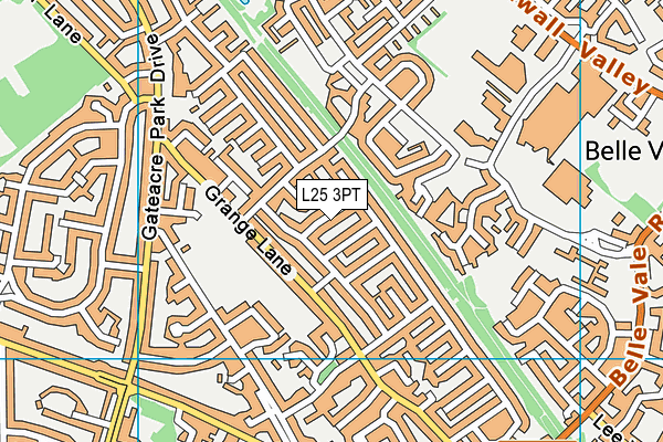L25 3PT map - OS VectorMap District (Ordnance Survey)