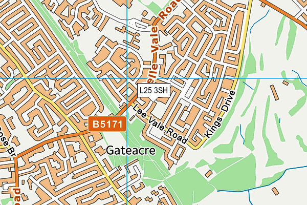 L25 3SH map - OS VectorMap District (Ordnance Survey)