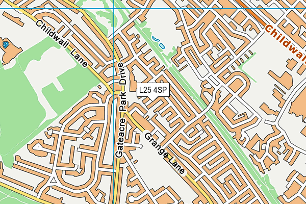 L25 4SP map - OS VectorMap District (Ordnance Survey)