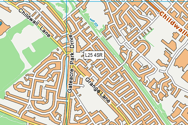 L25 4SR map - OS VectorMap District (Ordnance Survey)