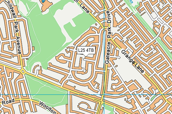 L25 4TB map - OS VectorMap District (Ordnance Survey)