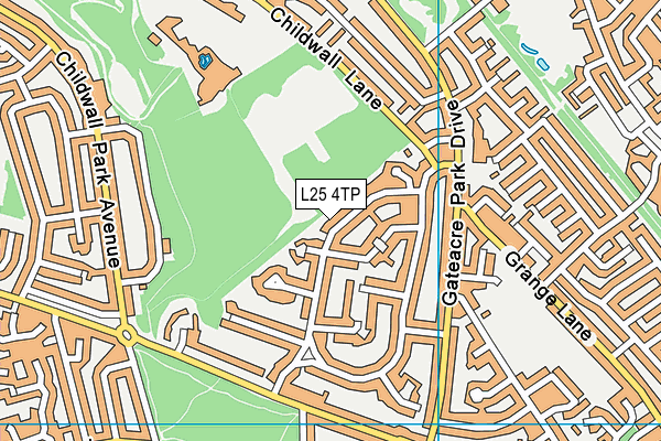 L25 4TP map - OS VectorMap District (Ordnance Survey)