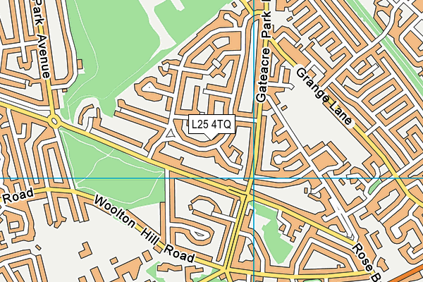 L25 4TQ map - OS VectorMap District (Ordnance Survey)