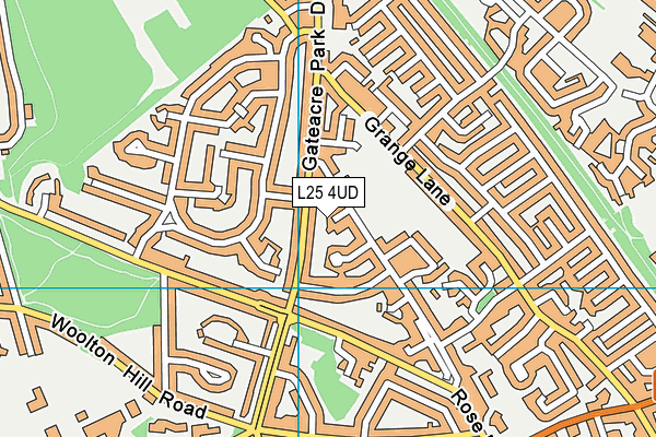 L25 4UD map - OS VectorMap District (Ordnance Survey)