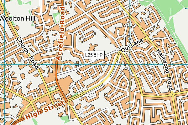 L25 5HP map - OS VectorMap District (Ordnance Survey)
