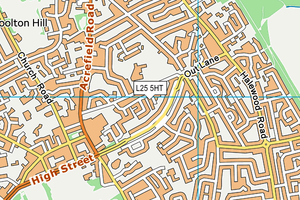 L25 5HT map - OS VectorMap District (Ordnance Survey)