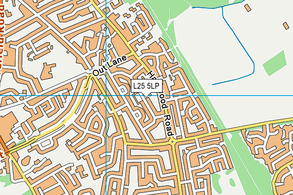 L25 5LP map - OS VectorMap District (Ordnance Survey)