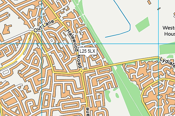 L25 5LX map - OS VectorMap District (Ordnance Survey)