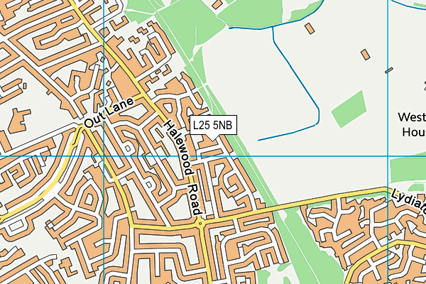 L25 5NB map - OS VectorMap District (Ordnance Survey)