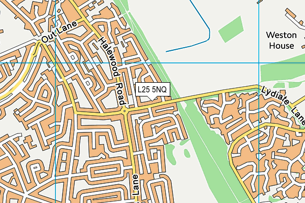 L25 5NQ map - OS VectorMap District (Ordnance Survey)