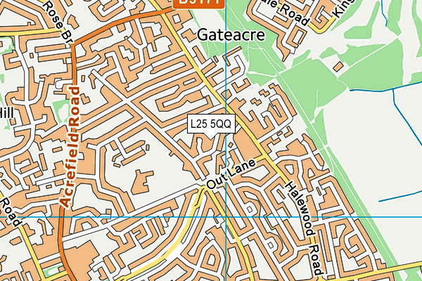 L25 5QQ map - OS VectorMap District (Ordnance Survey)