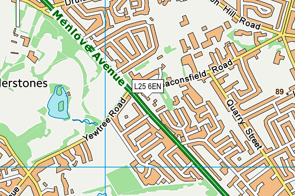 L25 6EN map - OS VectorMap District (Ordnance Survey)