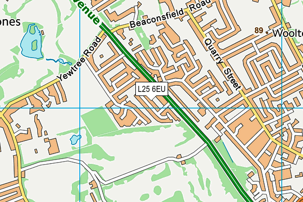 L25 6EU map - OS VectorMap District (Ordnance Survey)