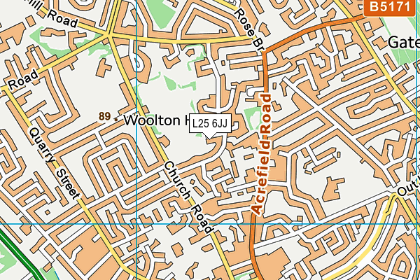 L25 6JJ map - OS VectorMap District (Ordnance Survey)