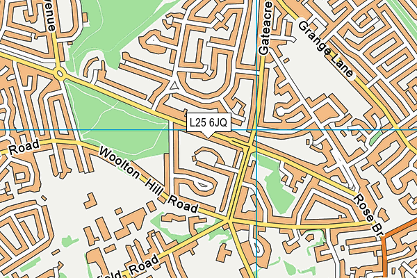 L25 6JQ map - OS VectorMap District (Ordnance Survey)