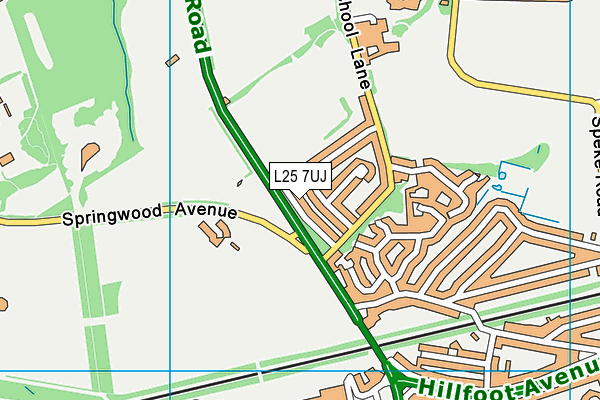 Leisure United Simpson map (L25 7UJ) - OS VectorMap District (Ordnance Survey)