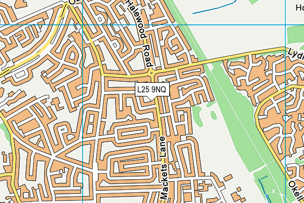 L25 9NQ map - OS VectorMap District (Ordnance Survey)