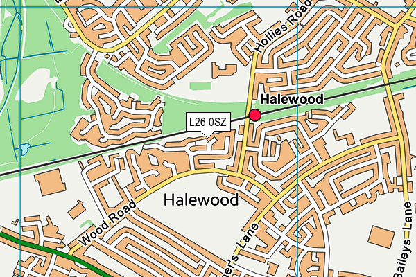 L26 0SZ map - OS VectorMap District (Ordnance Survey)