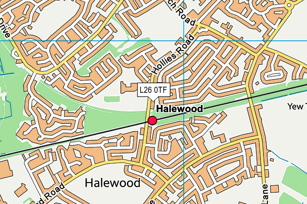 L26 0TF map - OS VectorMap District (Ordnance Survey)