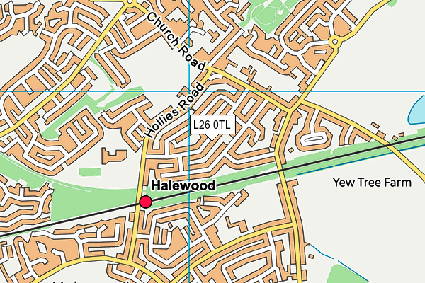 L26 0TL map - OS VectorMap District (Ordnance Survey)