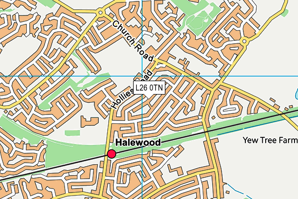 L26 0TN map - OS VectorMap District (Ordnance Survey)