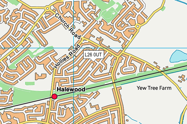 L26 0UT map - OS VectorMap District (Ordnance Survey)