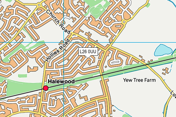 L26 0UU map - OS VectorMap District (Ordnance Survey)