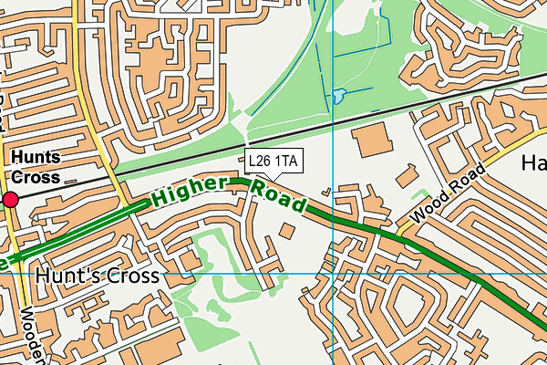 L26 1TA map - OS VectorMap District (Ordnance Survey)