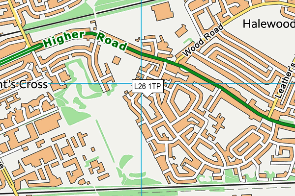 L26 1TP map - OS VectorMap District (Ordnance Survey)