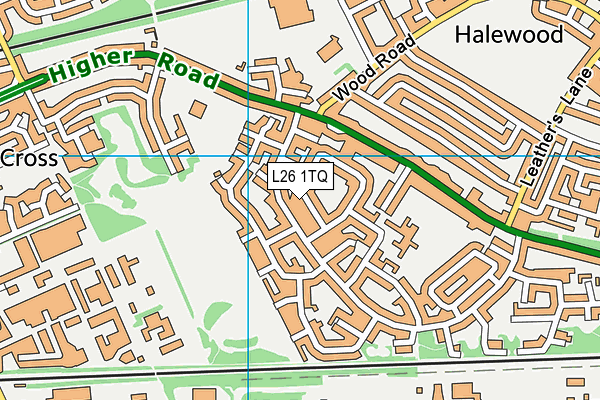 L26 1TQ map - OS VectorMap District (Ordnance Survey)