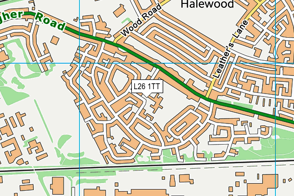 L26 1TT map - OS VectorMap District (Ordnance Survey)