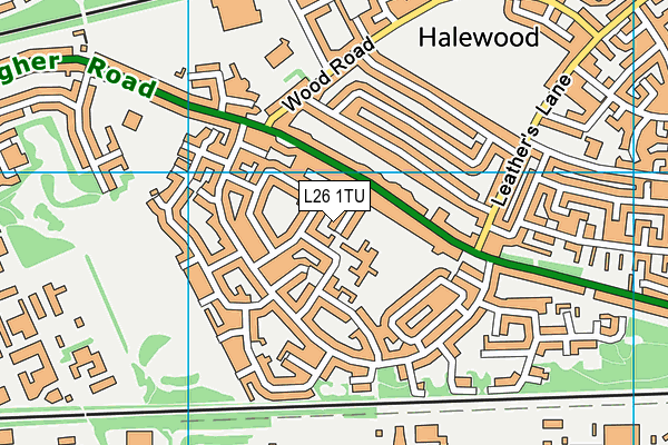 L26 1TU map - OS VectorMap District (Ordnance Survey)