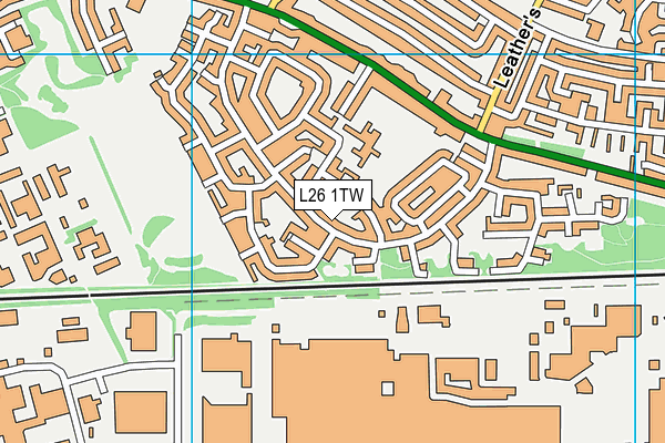 L26 1TW map - OS VectorMap District (Ordnance Survey)