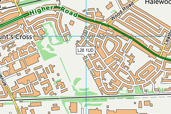 L26 1UD map - OS VectorMap District (Ordnance Survey)