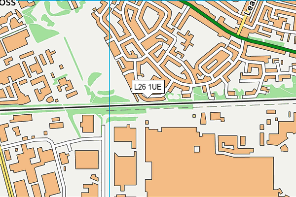 L26 1UE map - OS VectorMap District (Ordnance Survey)