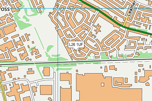 L26 1UF map - OS VectorMap District (Ordnance Survey)