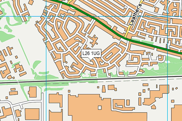 L26 1UG map - OS VectorMap District (Ordnance Survey)