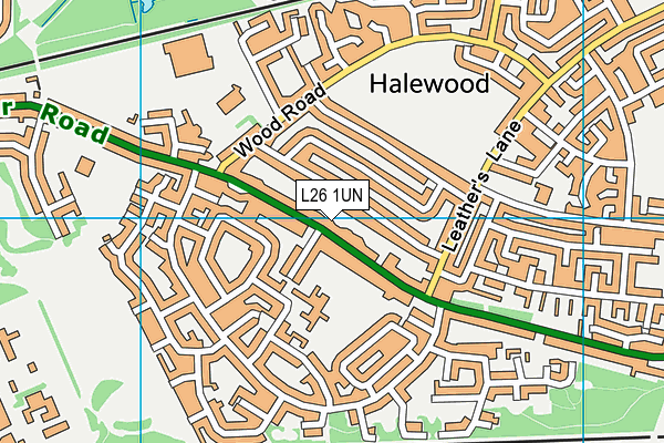 L26 1UN map - OS VectorMap District (Ordnance Survey)