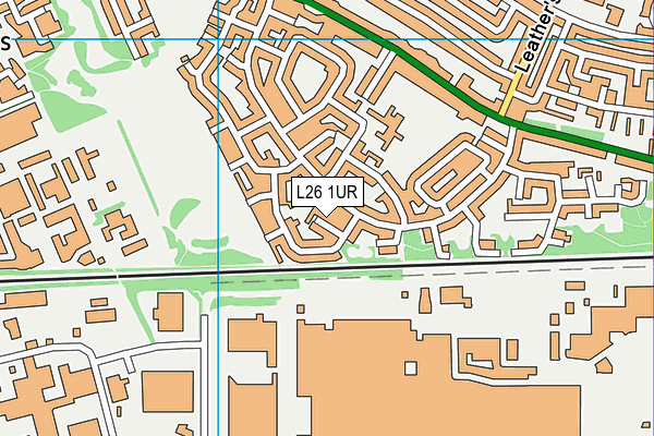 L26 1UR map - OS VectorMap District (Ordnance Survey)