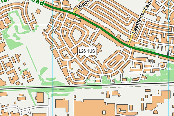 L26 1US map - OS VectorMap District (Ordnance Survey)