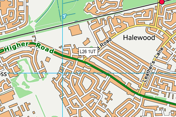 L26 1UT map - OS VectorMap District (Ordnance Survey)