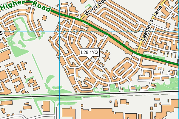 L26 1YQ map - OS VectorMap District (Ordnance Survey)